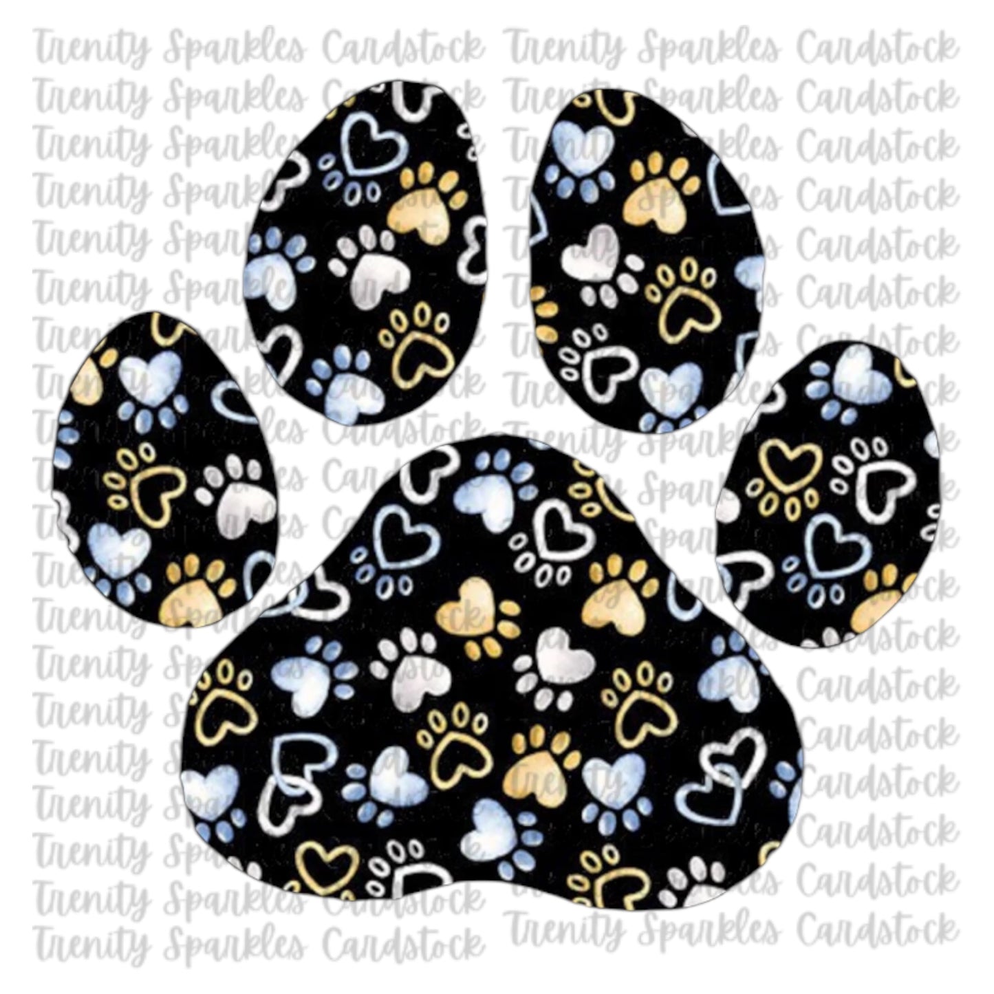 Kay J & Co Paw Print Cardstock