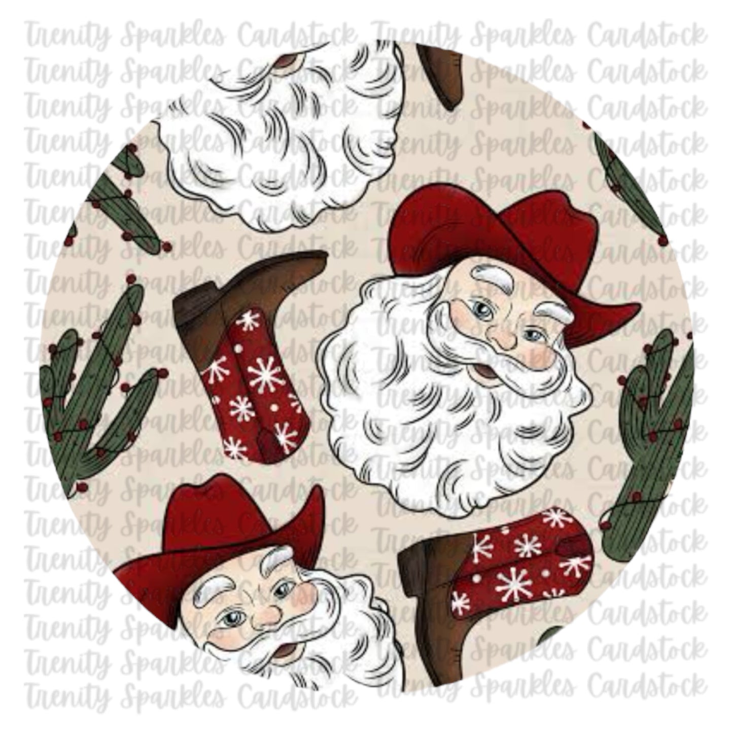 Christmas Circle Cardstock