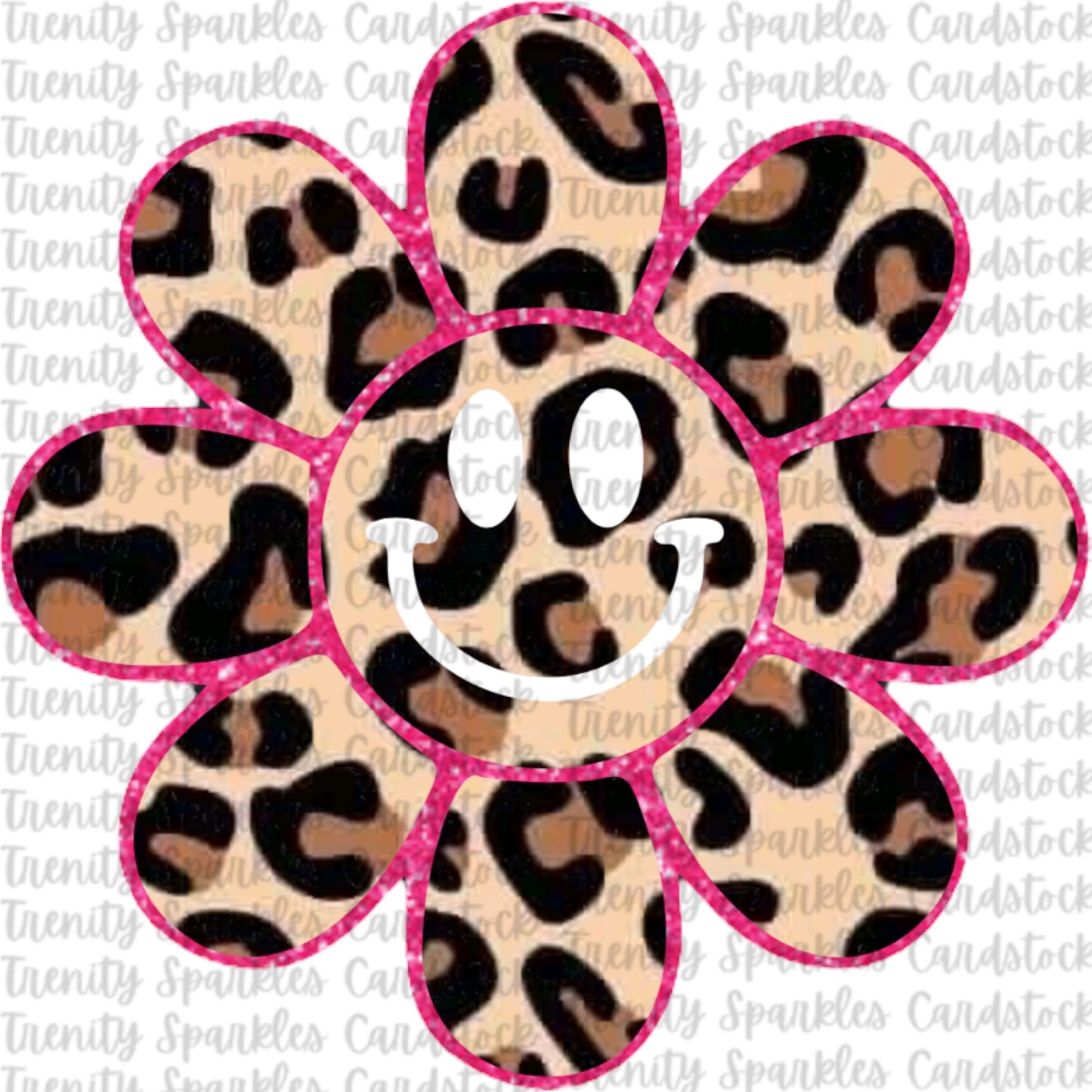 Bossy Boots Smiley Flower Cardstock