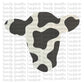 Bossy Boots Cow Head Cardstock