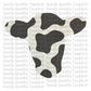 Bossy Boots Outlined Cow Head Cardstock