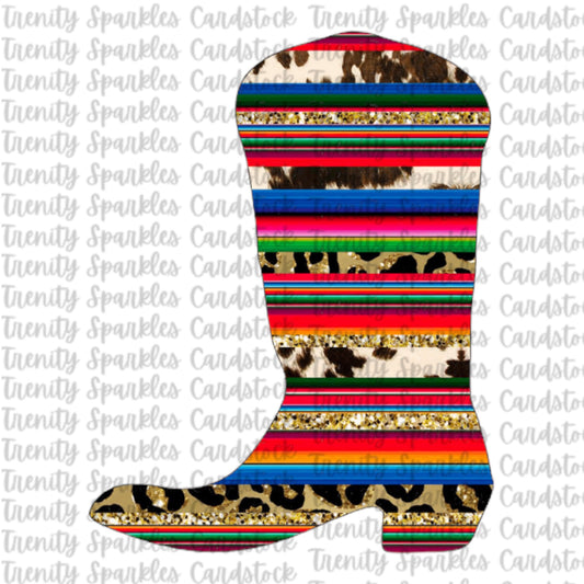Bossy Boots Cowboy Boot Cardstock
