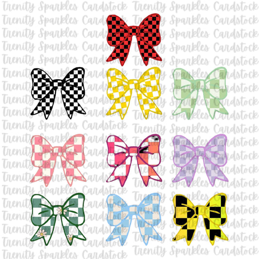 TB Molds Checkered Bow Cardstock Grab Bag